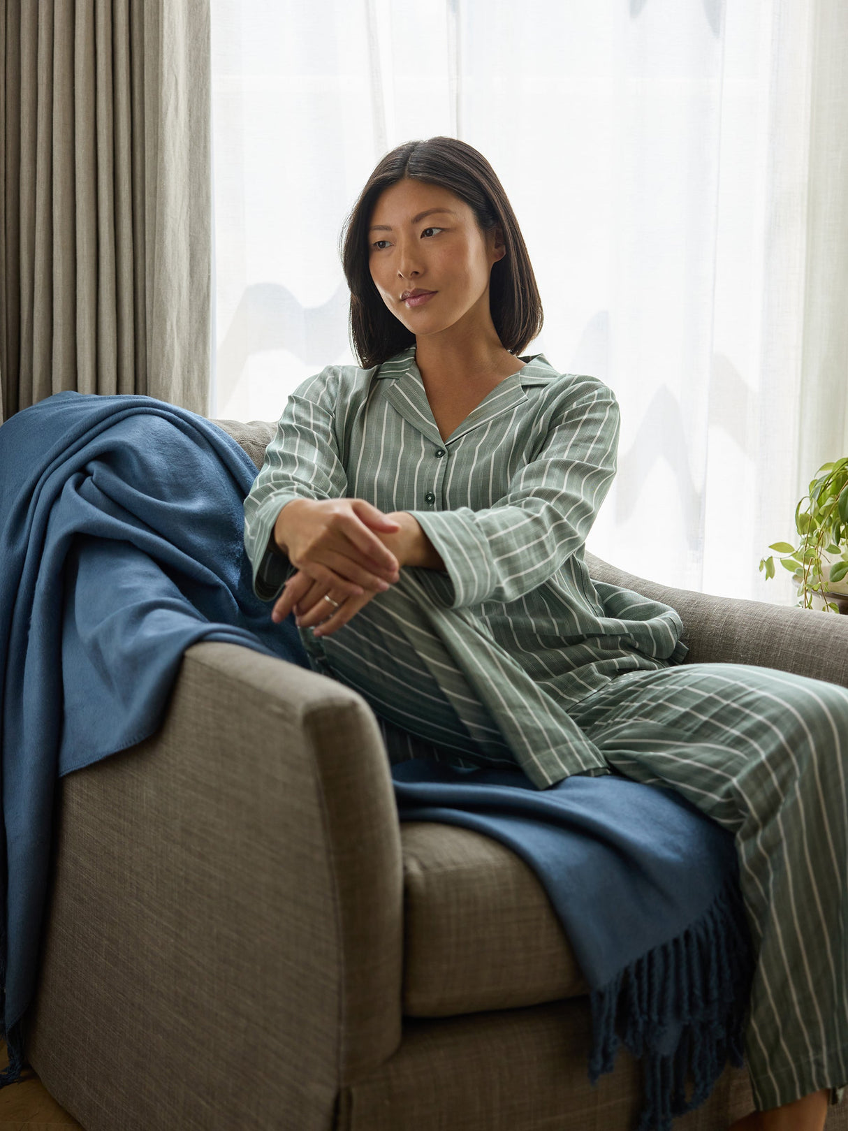 Bamboo Tassel Throw from Cozy Earth