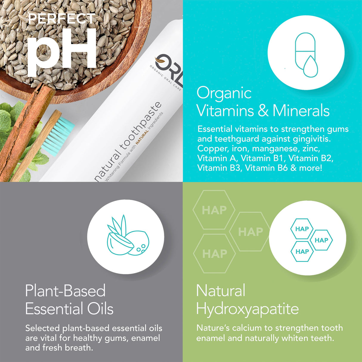 Fluoride-Free Organic & Natural Hydroxyapatite Toothpaste from ORL