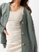 Oversized Cable Knit Cardigan from Cozy Earth