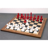 Leuchars Cook Staunton Chess Set- Chess Pieces Only-Ivory& Crimson Lacquer-4.5" From Royal Chess Mall
