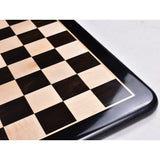 Solid 19" Inlaid Ebony & Maple Wood Chess board - Square of 50 mm From Royal Chess Mall