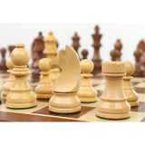 3.9" Tournament Chess Set Combo -Pieces in Golden Rosewood with Board and Box from Royal Chess Mall