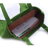 CUTE KNIT ANIMAL TOTE BAG from Ashlen