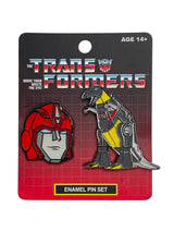 Transformers Autobots Hot Rod And Grimlock 2 Pack Enamel Pin Set From Your Favorite T Shirts