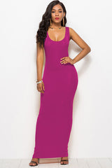 Scoop Neck Wide Strap Maxi Dress from Enfance-Heureuse