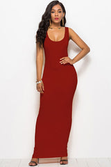 Scoop Neck Wide Strap Maxi Dress from Enfance-Heureuse