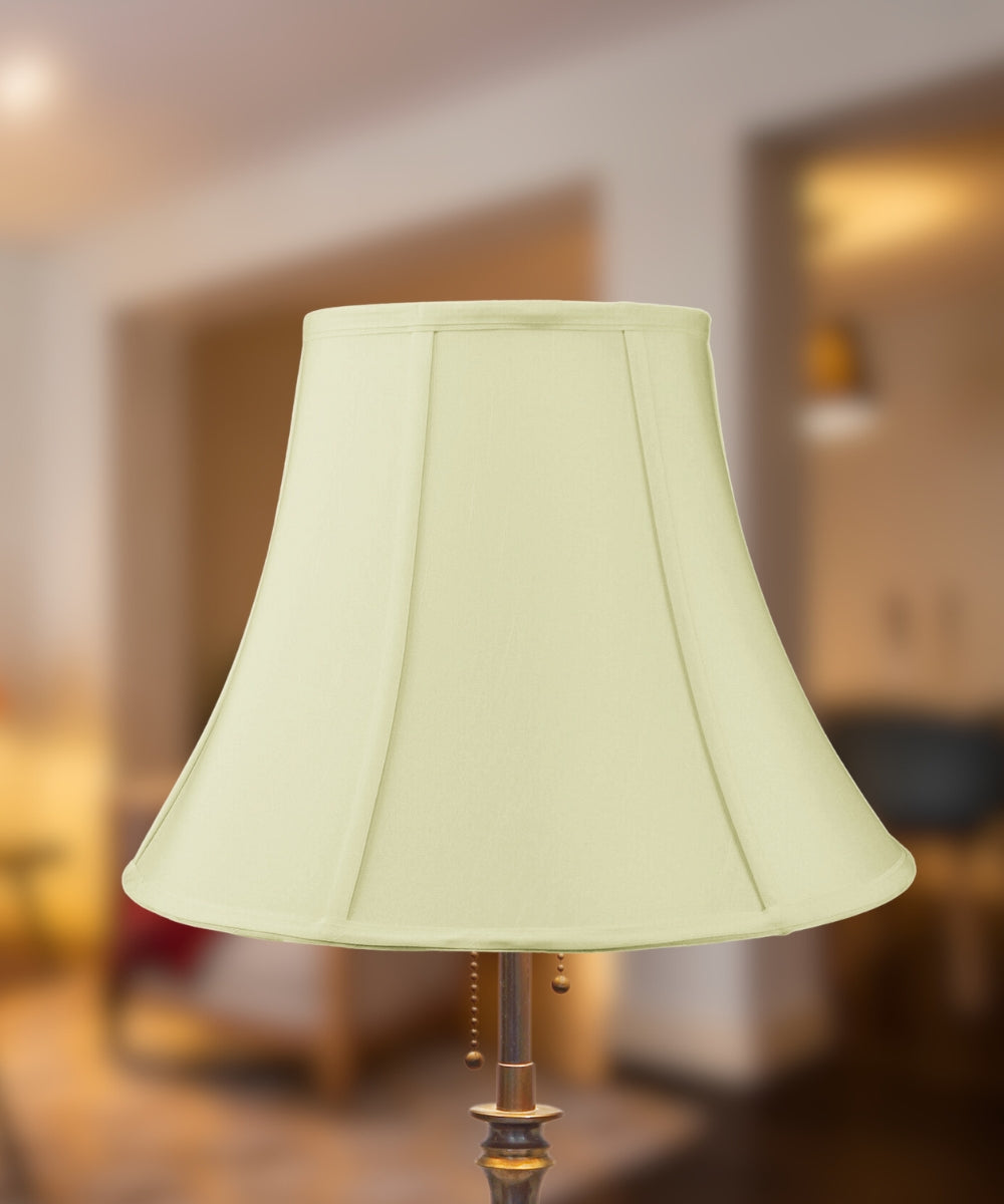 Egg Shell 16"W x 12"H Shantung Bell Lampshade From LampsUSA