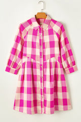 A-Line Plaid Mini Dress from MsDressly
