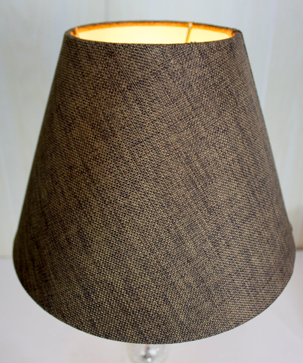 Hard Back Empire Lamp Shade - Chocolate Burlap 12"W x 9"H From LampsUSA