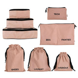 BA Travel Set, 8-pack Pink/Blush From Bag-all