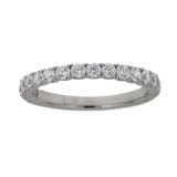 Cubic Zirconium Wedding Band Ring Sterling Silver from Bids.com
