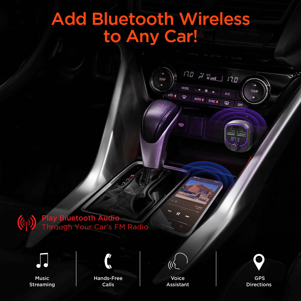 HyperGear IntelliCast Road FM Transmitter Car Charger from Jupiter Gear Home