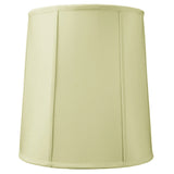 Drum 14"W x 15"H Lampshade with Piping Eggshell From LampsUSA