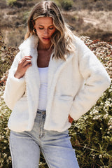 Kaia Button Pocketed Lapel Collar Jacket from Threaded Pear