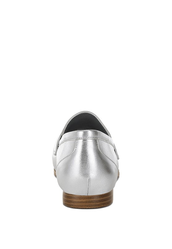 Eden Ode Rhinestone Strap Metallic Loafers from My Pampered Life Seattle