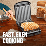 George Foreman 2-Serving Classic Plate Electric Indoor Grill and Panini Press from Jupiter Gear Home