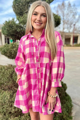 A-Line Plaid Mini Dress from MsDressly