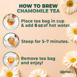 100% Pure Chamomile Herbal Tea, 60 Bags from Aprika Life