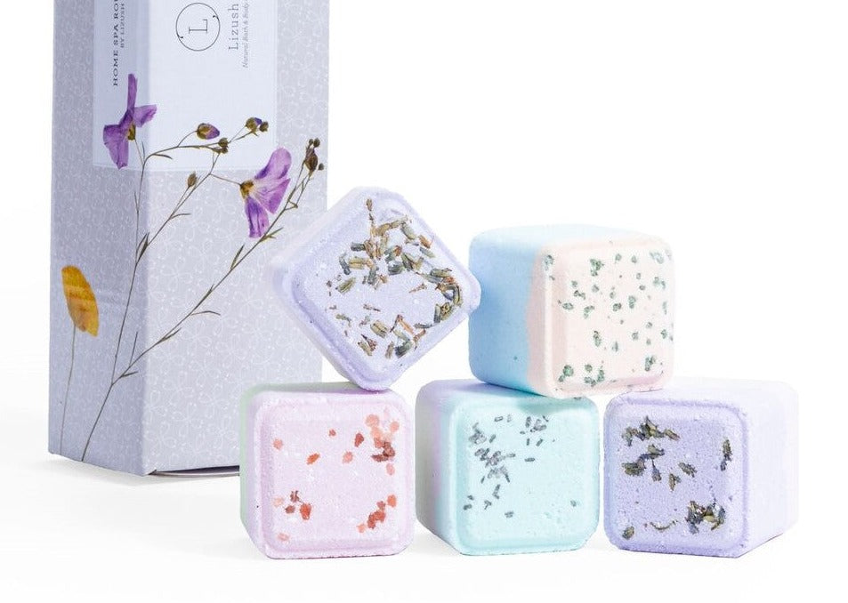 Mixed scents Shower Steamers Gift Set - 5 Big Fizzies, Cheer Up Package from Lizush