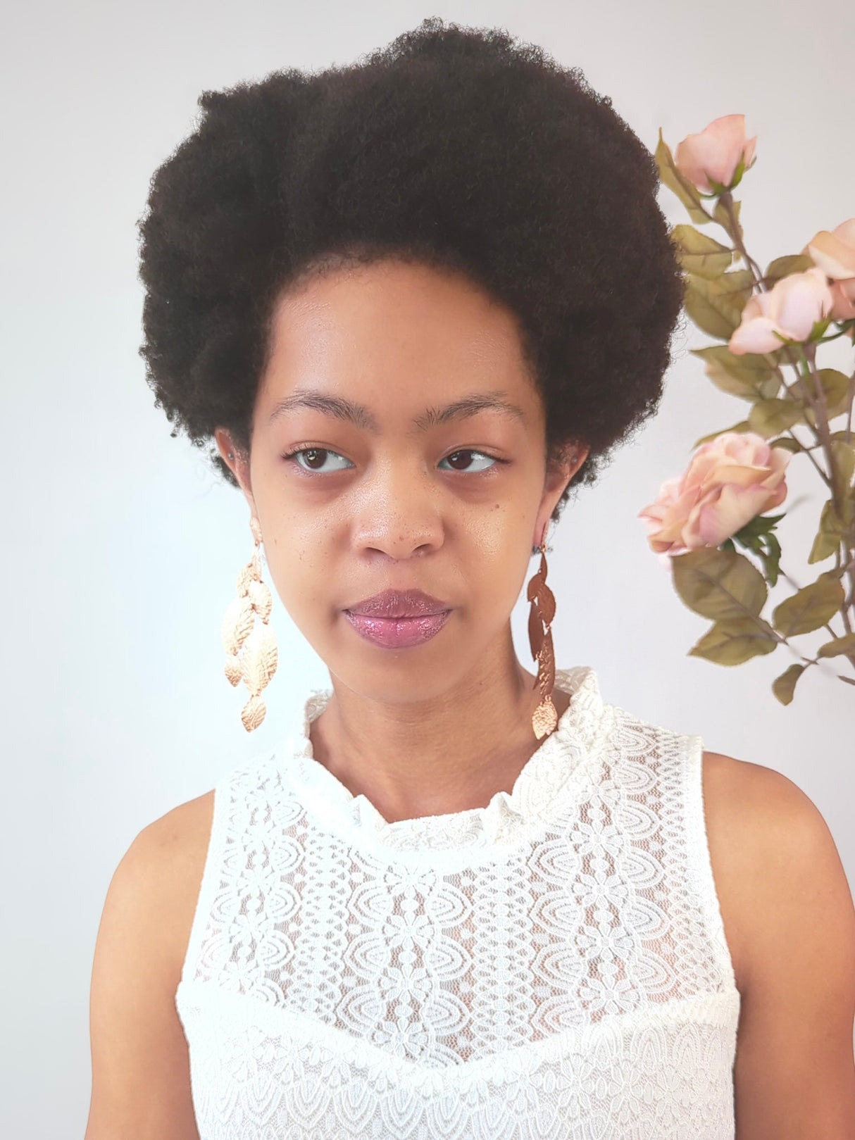 Cascading Leaf Statement Earrings from Ash & Rose
