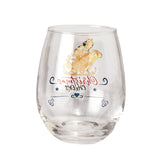 Crystal Christmas Santa's Sleigh Wine & Water Glasses - Set of 2, 17.5oz - Xmas Diamond Merry Christmas Santa Holiday Festive Theme Stemless Glass - New Year Holiday Gifts for Men Women Friend Family from The Wine Savant