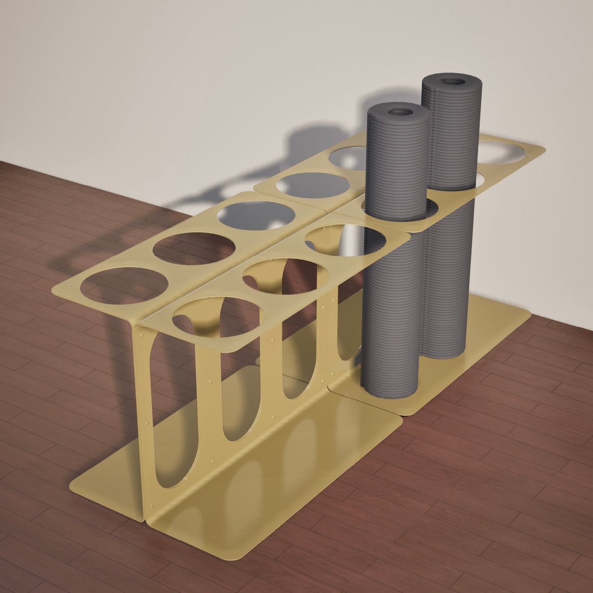 Yoke Yoga Mat Floor Stand | Holds 6 Mats/Rollers from Mache