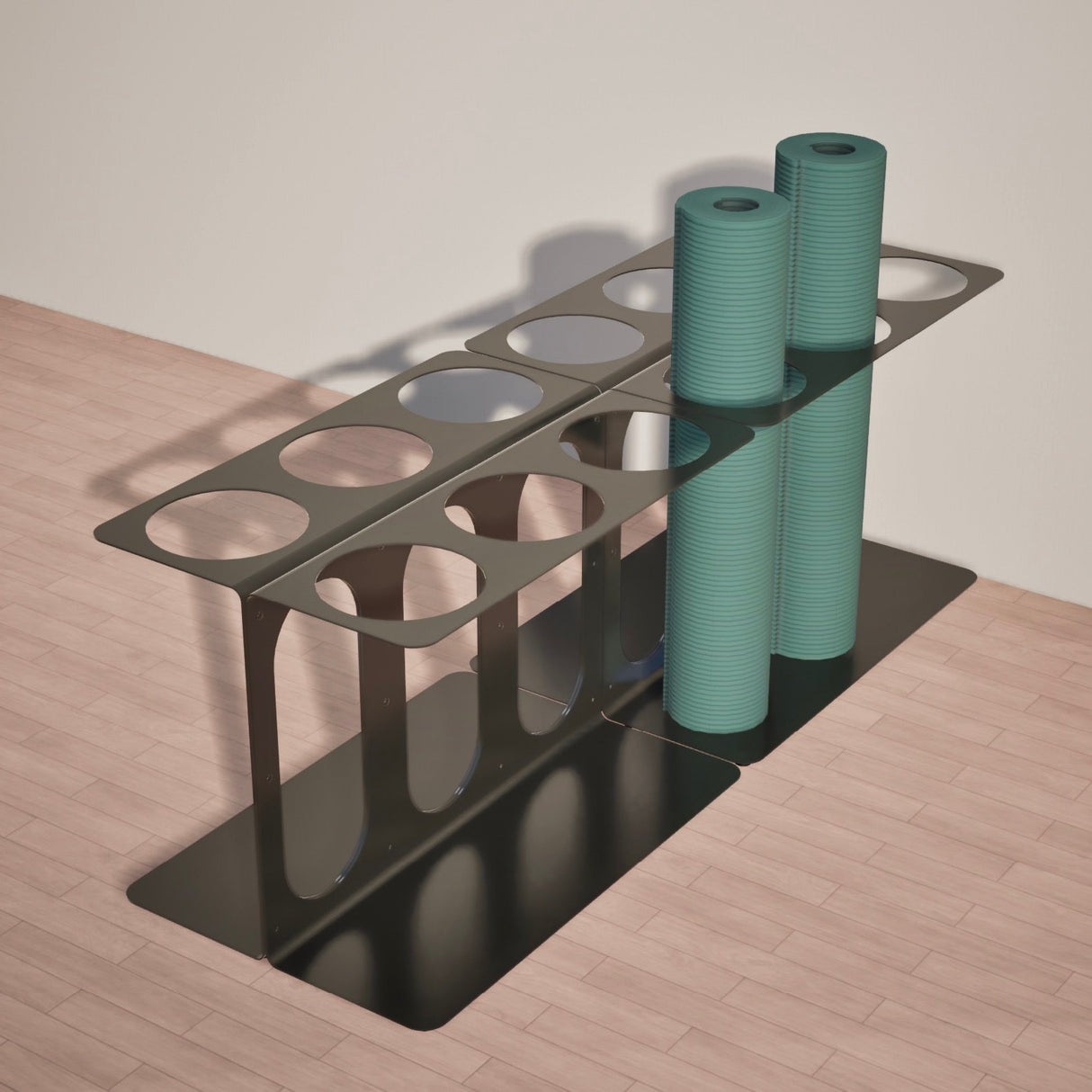 Yoke Yoga Mat Floor Stand | Holds 6 Mats/Rollers from Mache
