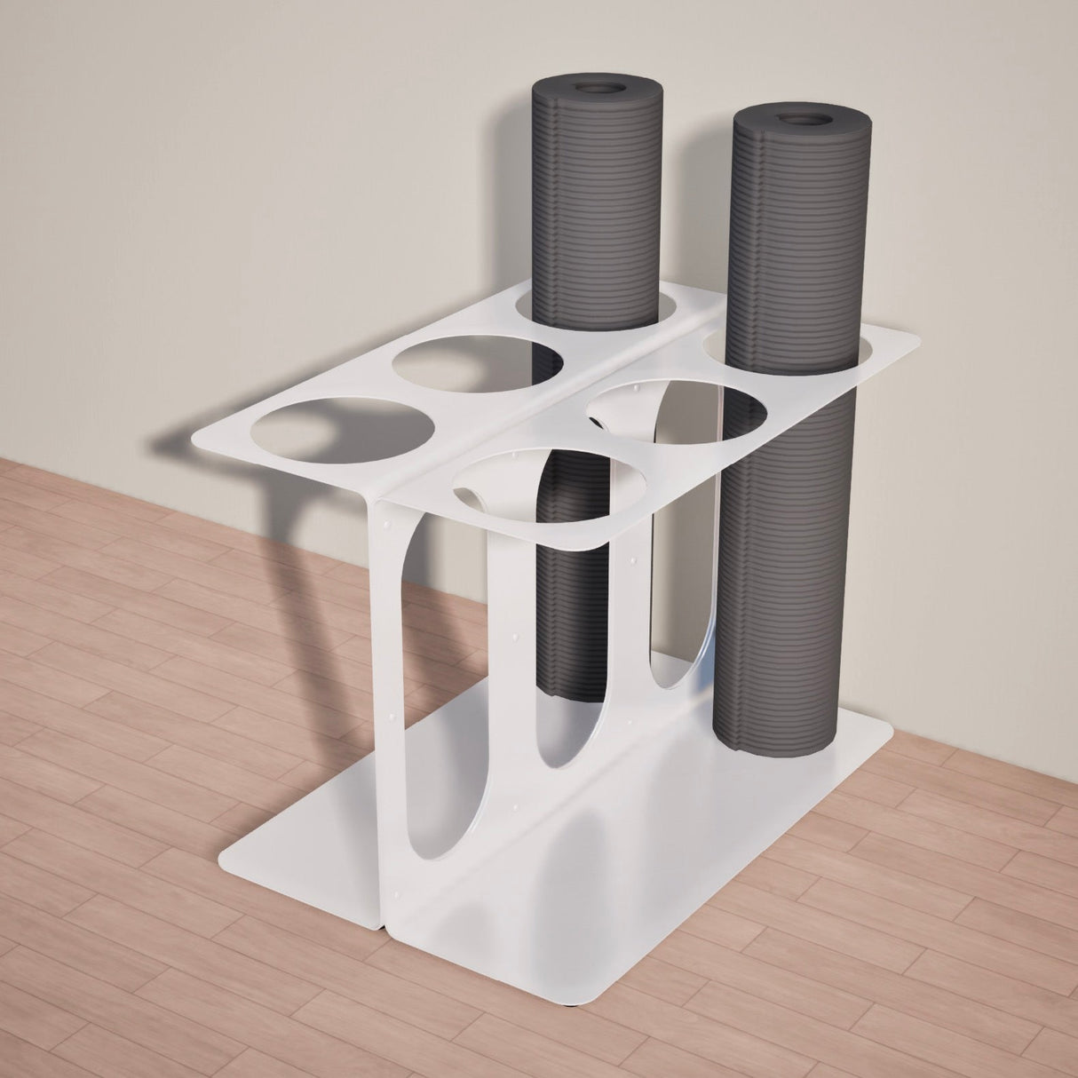 Yoke Yoga Mat Floor Stand | Holds 6 Mats/Rollers from Mache