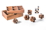 6 STEM Puzzle Gift Set - Wooden Puzzle Brain Teaser from Kubiya Games