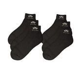 PBG Active Men's Pure Athlete Socks, Ankle Boot Length, Cotton-Rich, Black/White (6 Pair) from PremiumBrandGoods