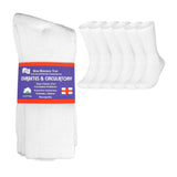 6 Pairs Physicians Approved Diabetic Crew Socks Unisex Black/Grey/White from PremiumBrandGoods