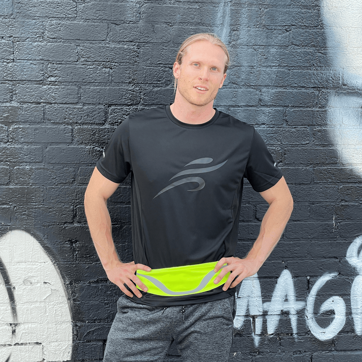 Water-Resistant Sport Waist Pack Running Belt with Reflective Strip from Jupiter Gear