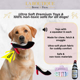 Plush Squeaky Dog Toy Set- Large from Bonne et Filou