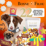 Thankful Themed Dog Treats Gift Box from Bonne et Filou