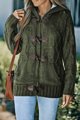 Black Toggle Coat with Hood from MsDressly