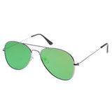 Modern Flat Lens Wire Metal Aviator Sunglasses A174 from zeroUV