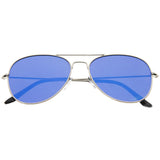 Modern Flat Lens Wire Metal Aviator Sunglasses A174 from zeroUV