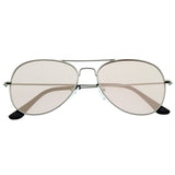 Modern Flat Lens Wire Metal Aviator Sunglasses A174 from zeroUV