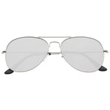 Modern Flat Lens Wire Metal Aviator Sunglasses A174 from zeroUV