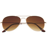 Modern Flat Front Wire Metal Aviator Sunglasses A182 from zeroUV