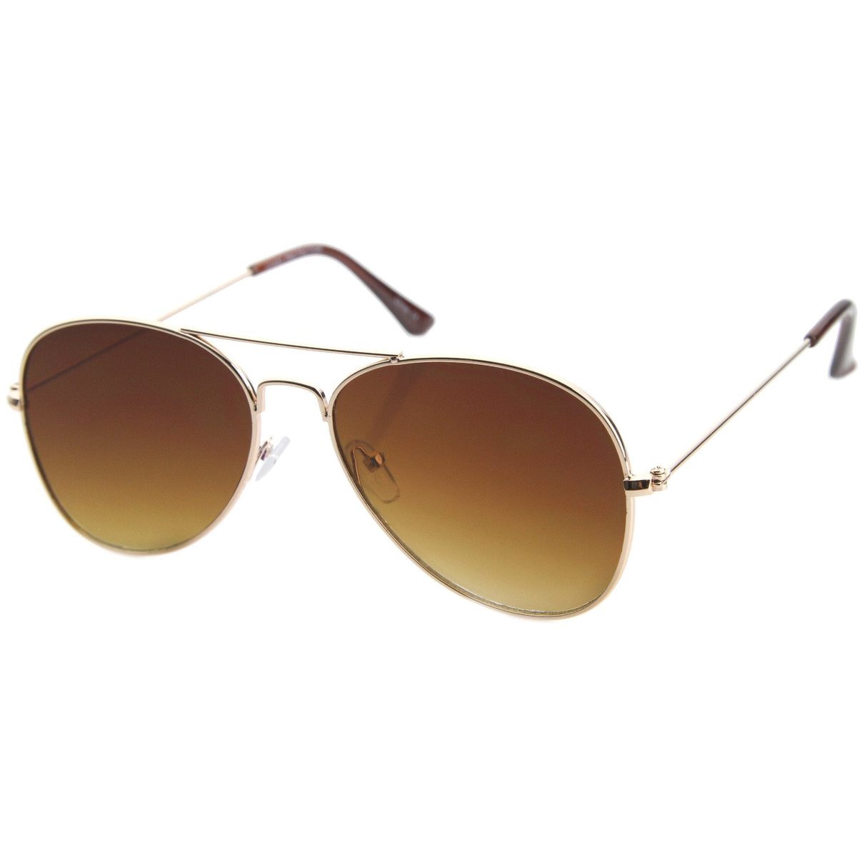 Modern Flat Front Wire Metal Aviator Sunglasses A182 from zeroUV