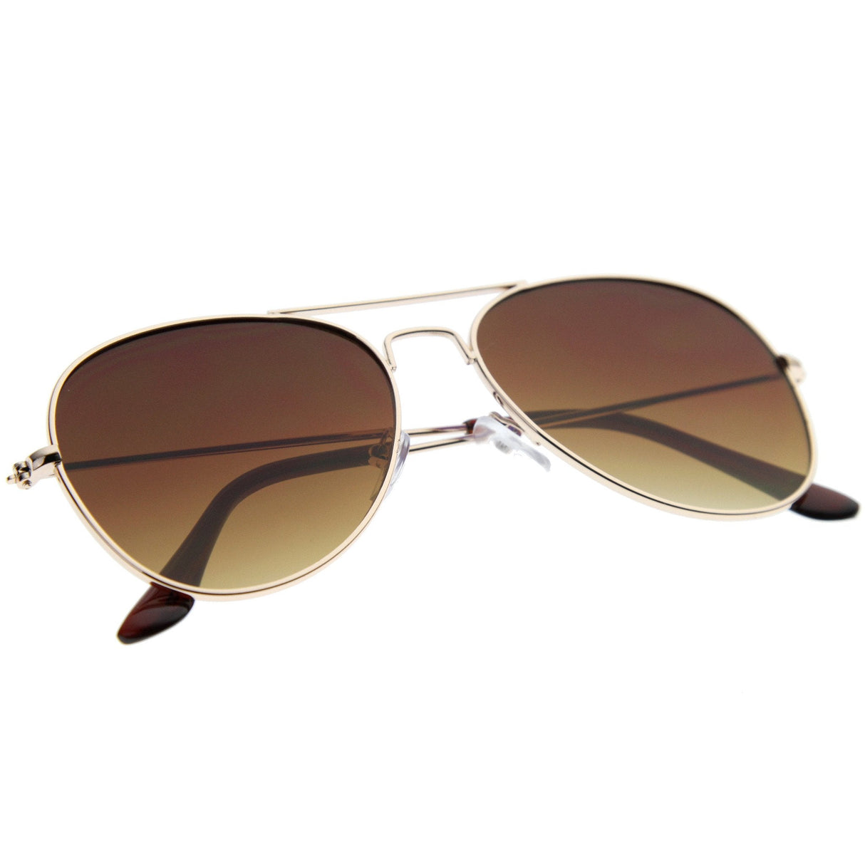 Modern Flat Front Wire Metal Aviator Sunglasses A182 from zeroUV