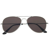 Modern Flat Front Wire Metal Aviator Sunglasses A182 from zeroUV