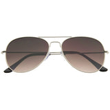 Modern Flat Front Wire Metal Aviator Sunglasses A182 from zeroUV
