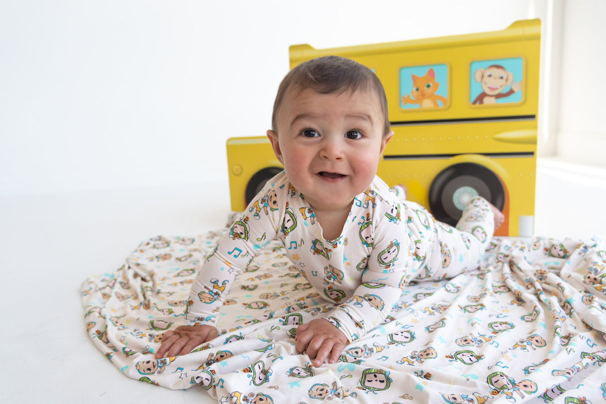 Dream Big Little Co x CoComelon JJ MUSICAL MELON DREAM ROMPER from DREAM BIG LITTLE CO