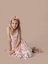 FLOWERS AND BOOTS DREAM TANK RUFFLE DRESS from DREAM BIG LITTLE CO