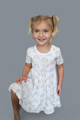 EXCLUSIVE RALEIGH'S RAINBOWS DREAM RUFFLE DRESS from DREAM BIG LITTLE CO