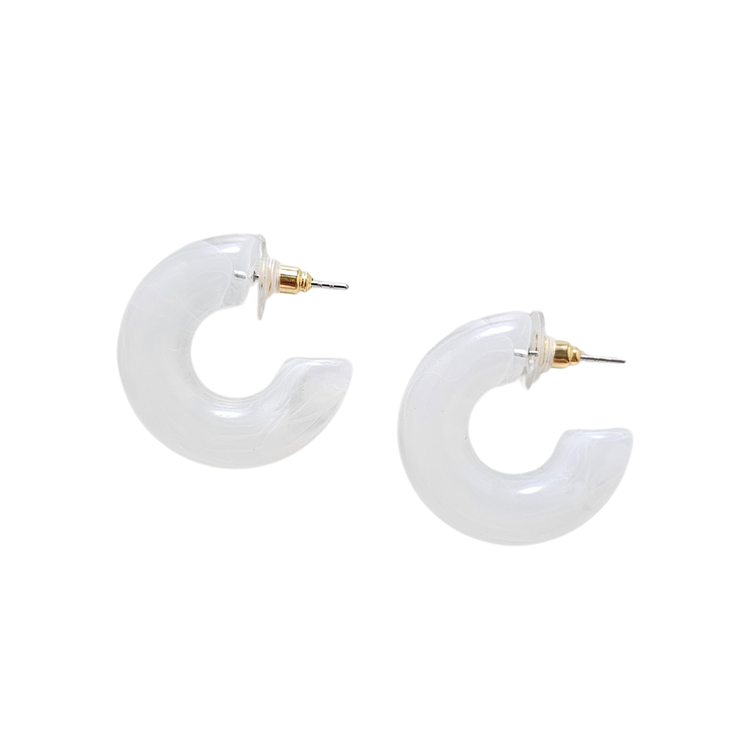 Chloe Hoops - White from Spiffy & Splendid