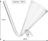 Champagne Shooter - Chug Flutes Guzzler Glasses Unique Gifts for Bachelorette Party Favors & White Elephant Gifts, Drinking Games, Self Standing - Prosecco & More Bong Style, Reusable Acrylic 4pk from The Wine Savant