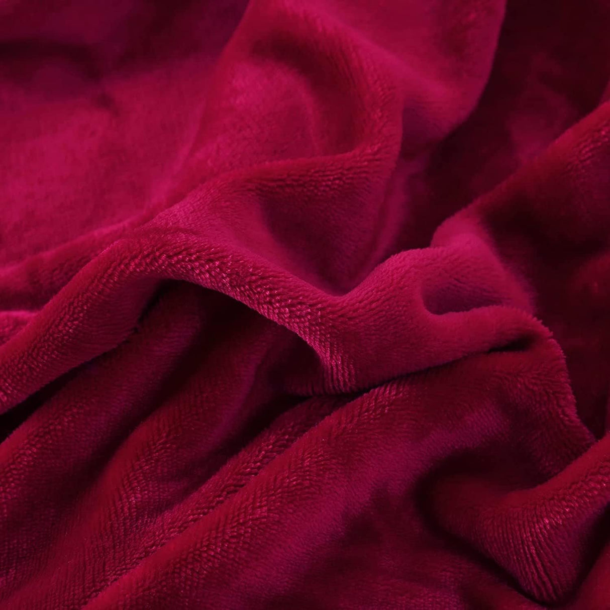 Tache Holiday Red Microfleece with Sherpa Back Throw Blanket (HRDMF) from Tache Home Fashion